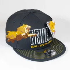 【ニューエラ正規品】KIDS 子供用 ニューエラ New Era® NEW ERA® 帽子 キャップ キッズ Youth 9FIFTY 最強王図鑑 ライオン ブラック(商品番号：14698126)