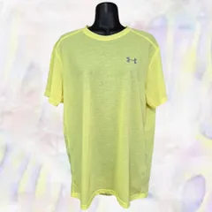 Under Armour　アンダーアーマー　Tシャツ　イエロー　メンズ　トレーニング　スポーツウェア　LGサイズ　薄手　半袖　伸縮性あり