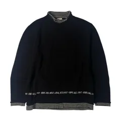 Karl Helmut カールヘルム ウール&コットン レイヤード風 セーター M/ブラックのサムネイル
