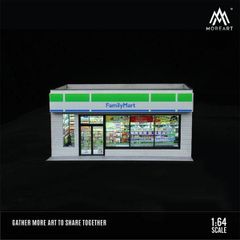 光る ファミリーマート　店舗　ミニチュア　1/64 1/64 MOREART ローソン LAWSON コンビニ コンビニエンスストア