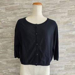 ★ 定価4.6万 S MAX MARA マックスマーラ　ピュアコットン ニットカーディガン ブラック Lサイズ PAWNSHOPRiZ  パウンショップリズ