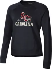 【送料無料】 アンダーアーマー レディース パーカー・スウェット アウター Under Armour Women's South Carolina Gamecocks Black Rival Fleece Crew Pullover Sweatshirt