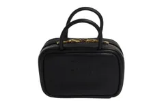 最終お値下げ　miu miu レザーボーバック　ラージ　カーフレザーブラック miu ミュウミュウ MIU ボー レザー バッグ