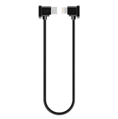 新品 YAAAM RC-Nシリーズ（RC-N3／N2／N1） 送信機用 30cm USBケーブル for DJI Mavic3シリーズ／Air3/2シリーズ／Mini4/3/2シリーズ／Flip／Neo (USBケーブル単品 【黒シンプル】Lightning