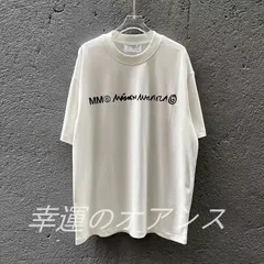 新品 Maison Margiela ファッションルーズプリント半袖  男女兼用  Tシャツ ホワイト