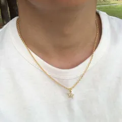 アクセサリー スターネックレス ゴールド メンズ ネックレス