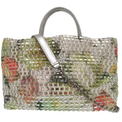 美品 アンテプリマ 2WAY ワイヤーバッグ ショルダーバッグ ボタニカル 斜めかけ クロスボディ ハンドバッグ メッシュ 1643 ANTEPRIMA