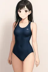 H147セールは1月末まで！ちょっと訳あり♪イグニオ♪ネイビーのサイドパイピング入り女子スポーツ水着♪練習やトレーニングや撮影用やコスプレにも♪サイズM