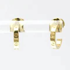 新品未使用 Cartier ゴールド ピアス(片耳用) Cartier カルティエ LOVE ピアス 片耳 K18YG 箱・証明書付き