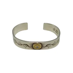 アリゾナフリーダム ARIZONA FREEDOM SILVER K18 太陽神 ダイヤモンド 模様 刻印 バングル メンズ 表記無 