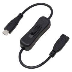アイネックス(AINEX) PD100W対応 USB2.0 Type-C 電源スイッチケーブル 30cm U20CC-MF03P10S 0
