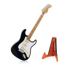【中古】トレーディングフィギュア STRATOCASTER BLACK 「Fender Miniature Collection」
