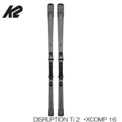 K2 スキー板 メンズ レディース 21-22 DISRUPTION Ti2 + Marker XCOMP 16 ビンディング セット 取付無料 旧モデル 型落ち