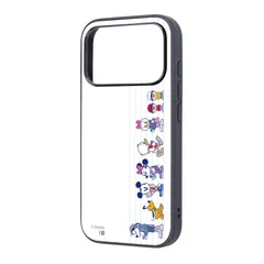 iPhone 17 Pro / ディズニー / maru 衝撃吸収 バンパー ハイブリッドケース / ミッキー&フレンズ_背比べ