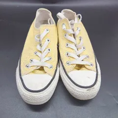 ◇ Θ CONVERSE コンバース 1SD264 オールスター ローカット スニーカー シューズ サイズ22.5 イエロー レディース E  【1503310006841】