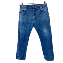 Wrangler デニムパンツ W36 ラングラー ビッグサイズ メキシコ製 コットン ブルー 古着卸 アメリカ仕入 2409-392