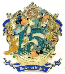 【中古】バッジ・ピンズ 集合 ピンバッジ 「東京ディズニーシー 15周年 ザ・イヤー・オブ・ウィッシュ」 東京ディズニーシー限定