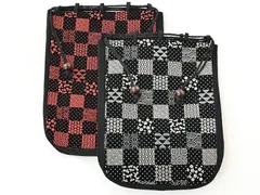 印傳屋 巾着 信玄袋 新品 未使用 コンパクトミラー付き 和装 極美品 印傳屋 巾着 信玄袋 新品 未使用 コンパクトミラー付き 和装 極美品