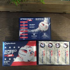 ボール【新品未使用品】テーラーメイド 2025 SpeedSoft Ink USA_Ink 3ダースセット スピードソフト ゴルフボール ソフトアイオノマー 2層構造 USA直輸入品 (大崎店)