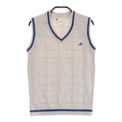 サイズ：XS ADIDAS GOLF アディダスゴルフ IP4194 2024年モデル Vネック ニットベスト チェック柄 ピンク系 [240101432880] ゴルフウェア レディース ストスト