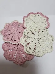 コースター　レース編み