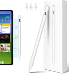 【新着商品】あいぱっと ペン ペンシル ipad用 タッチペン スタイラスペン 磁気充電 傾き感知/誤作動防止/自動オ/超軽量 第2世代 互換 HATOKU 2018年以降ipad対応 20分急速充電】アップルペンシル ホワイト 【ワイヤレス充電/Type-C