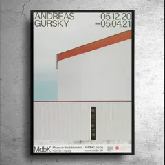 【残1枚】アンドレアス・グルスキー　エキシビジョンポスター① GURSKY 日本未入荷】アンドレアス・グルスキー エキシビジョンポスター
