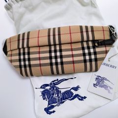 【新品未使用】BURBERRY スリム ベルトバッグ バーバリー チェック ユニセックス メンズ レディース
