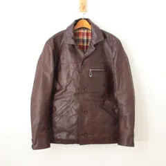 FREEDOM フリーダム レザージャケット 馬革 ホースハイド 日本製 茶色 L（w-2083）
