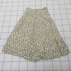 ◇ ⊂ Spick & Span スピック＆スパン 総柄 ロング丈 フレア スカート サイズ38 アイボリー系 マルチ レディース E  【1508270014981】