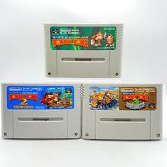 スーパードンキーコング 1 2 3 シリーズ 3本まとめて スーパーファミコン ソフト 起動OK SUPER DONKEY KONG 1・2・3 レトロゲーム カセット スーファミ SFC