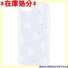 グルマンディーズ ミッフィー IIIIfit clear iPhoneSE 第2世代 /8/7/6s/6 4.7インチ 対応ケース フェイス総柄 MF-127CL ホワイト 310