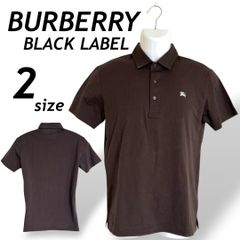 BURBERRY BLACK LABEL バーバリーブラックレーベル メンズ 半袖ポロシャツ 2 刺繍ロゴ D1P20-119-58 三陽商会 ブラウン系 (E011)★