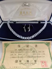 18K オパール　ネックレス + 英雅堂　天然水晶　水晶ネックレス　イヤリング 18K オパールネックレス + 英雅堂天然水晶水晶ネックレスイヤリング