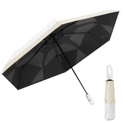DSDCDJ 【形状記憶・3秒でたため】日傘 uvカット 100 遮光 折り畳み 超軽量 完全遮光 遮熱 ワンタッチ自動開閉 6本骨 折りたたみ傘 UPF50+ 紫外線遮蔽 熱中症対策 日焼け防止 耐風撥水 晴雨兼用 収納ポーチ付き 母の日 父の日 ギフト 1
