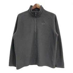 THE NORTH FACE ノースフェイス ハーフジップ フリースジャケット アウトドア グレー (メンズ L) 中古 古着 S9477