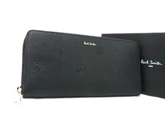 ■新品■未使用■ Paul Smith ポールスミス ポールドローイング レザー ラウンドファスナー 長財布 ウォレット ブラック系 FM7788