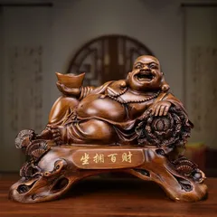 布袋様 オブジェ 開運 運気 風水 仏像 神様 玄関 昇運 風水 置物  縁起物 魔除け 七福神 家内安全 豊 贈り物 プレゼント インテリア リビング オフィス