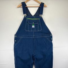古着 リバティ LIBERTY オーバーオール デニム ワーク ワンポイントロゴ 大きいサイズ w46 L30  ブルー メンズ