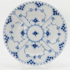 ロイヤルコペンハーゲン プレート■ブルーフルーテッド フルレース Royal Copenhagen ランチプレート 19.5cm 皿 洋食器 1枚 1級品