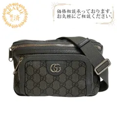 良品 GUCCI グッチGG ボディバッグ ビンテージ メンズ ウエストポーチ グッチ GUCCI 28566 200047 GGキャンバス ウエスト ポーチ