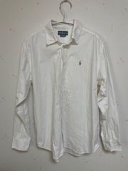 ラルフローレン　白　シャツ　中古　Ralph Lauren LLサイズ　レディース