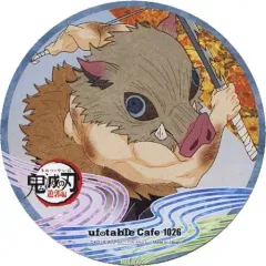 【中古】マグカップ・湯のみ 嘴平伊之助 コースター 「鬼滅の刃 遊郭編×ufotable Cafe×マチ★アソビCAFE 第四期」 ドリンクメニュー注文特典