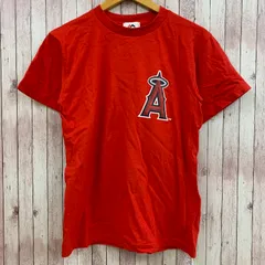 未使用 タグ付き マジェスティック MAJESTIC Tシャツ 半袖 エンゼルス 大谷翔平 MLB スポーツ レッド 赤 S