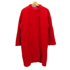 ジャーナルスタンダード　レリューム ロングコート アウター SUPER100'S ウール レディース 38サイズ 赤 JOURNAL STANDARD relume 【中古】