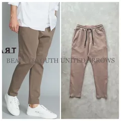 【WEB限定 WARDROBE SMART】BEAUTY&YOUTH UNITED ARROWSアローズ 21AW ダブルニットイージーパンツ ウエスト調節可 美テーパードシルエットのサムネイル