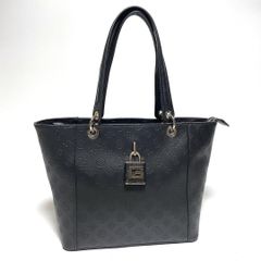 ゲス PI669123 ハンドバッグ トートバッグ 2way A4サイズ 南京錠 ロゴ 刻印 ジッパー ブラック 黒 PUレザー guess