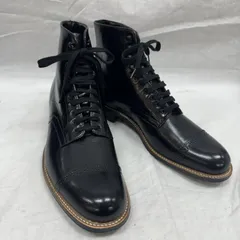 美品　STACY ADAMS 白タグ　レザーブーツ ブラック 7D 美品 STACY ADAMS 白タグ レザーブーツ ブラック 7D - メルカリ