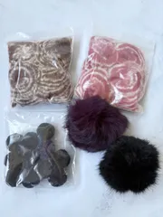 ハンドメイド　ファー　パーツ　詰め合わせセット