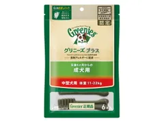 【同梱不可】【10個セット】マースジャパンリミテッド グリニーズプラス 成犬用 中型犬用 体重11～22kg 6本入りのサムネイル